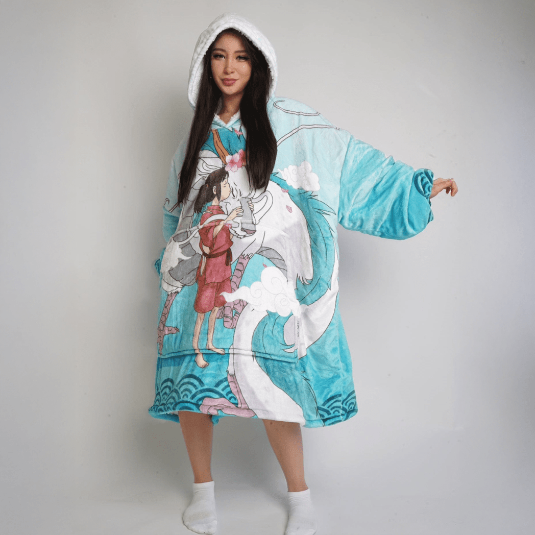 Haku Blanket Hoodie - Spirited Away