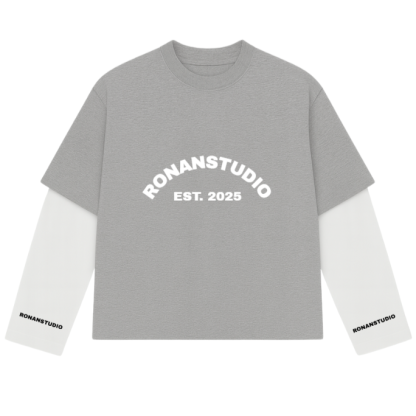 PRE-ORDER DOUBLE SLEEVE GREY & WHITE