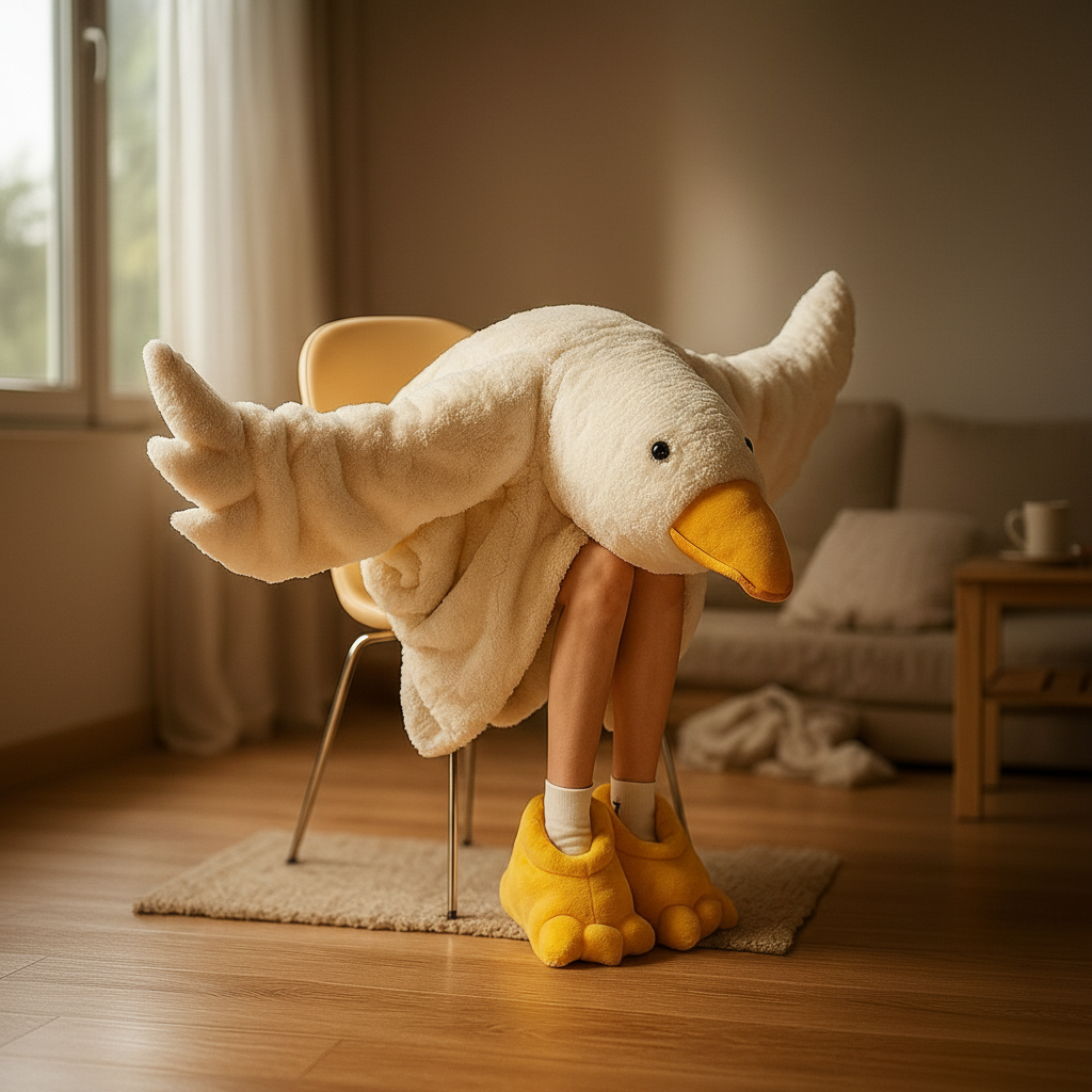 Snuggy Goose Hooded Fleece Robe™