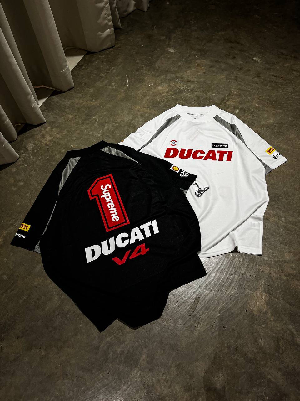 Supreme x Ducati Football tee