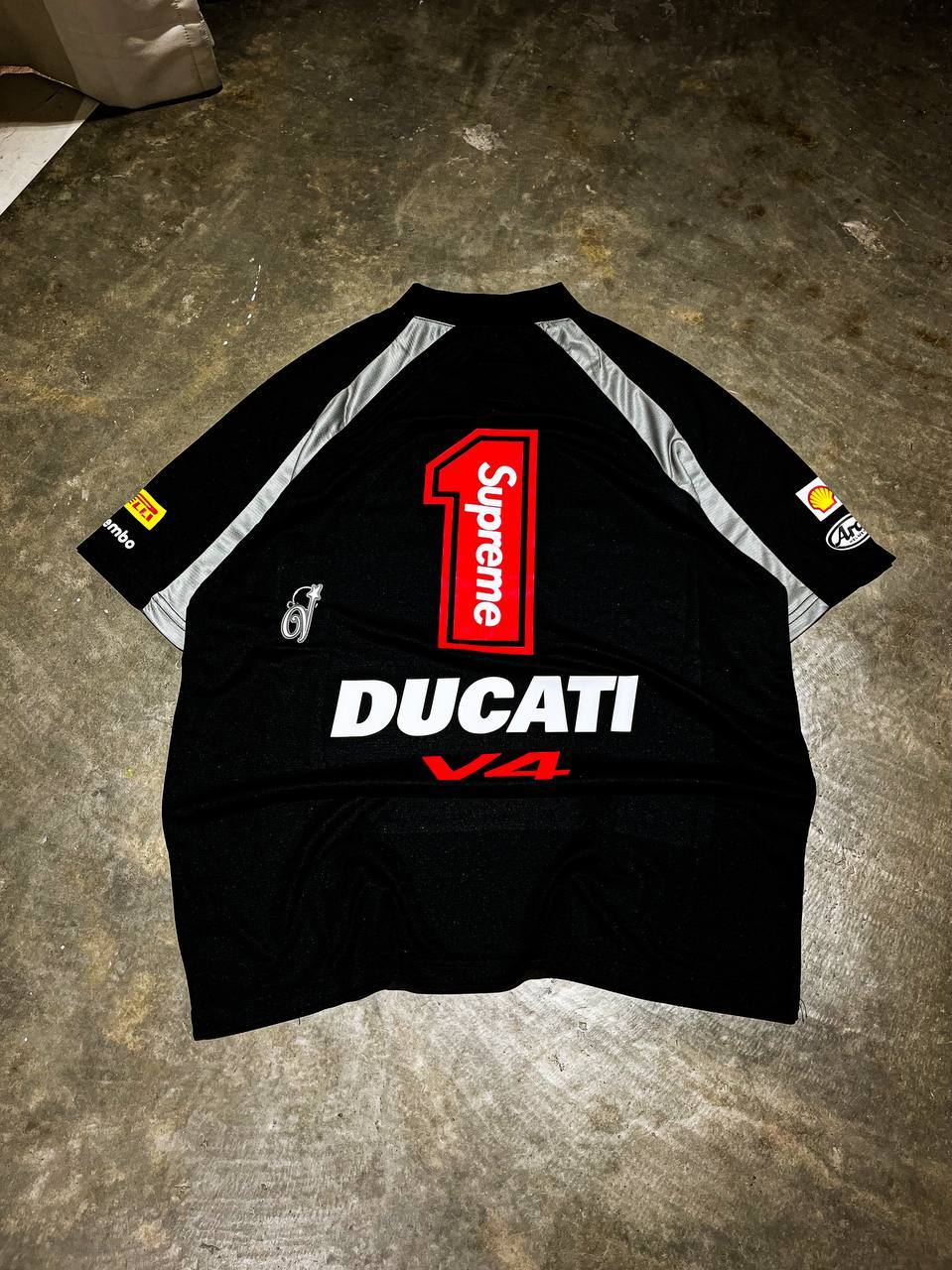 Supreme x Ducati Football tee