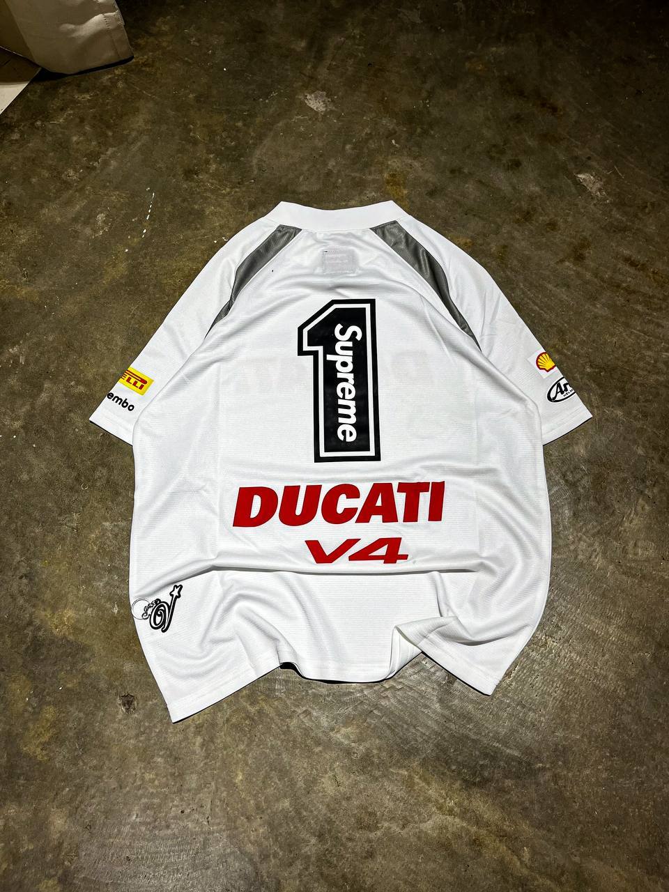 Supreme x Ducati Football tee
