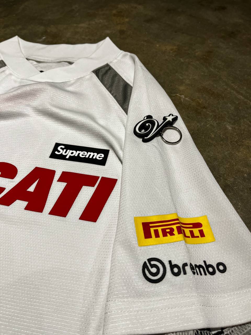 Supreme x Ducati Football tee