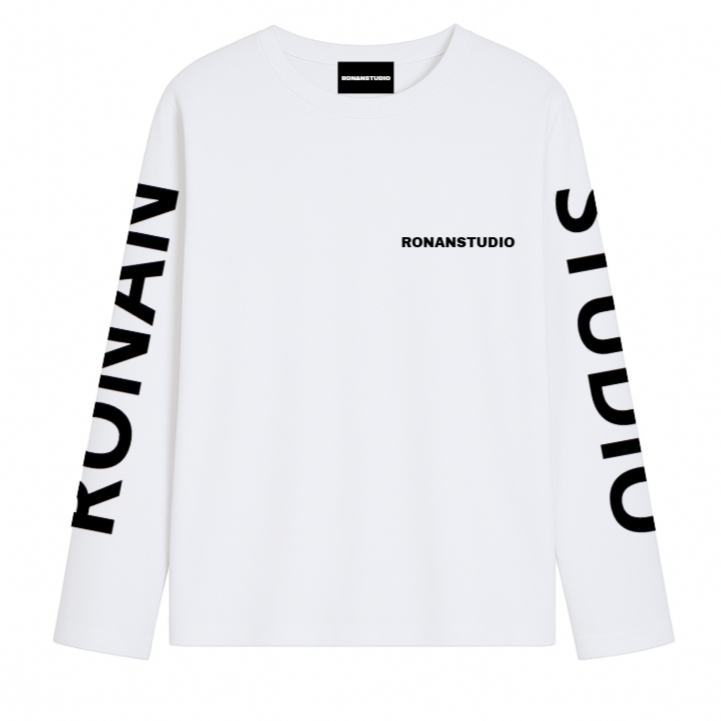 PRE-ORDER STUDIO WHITE OVERSIZED LONGSLEEVE