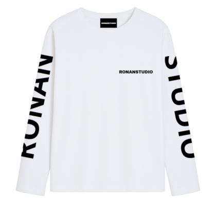 PRE-ORDER STUDIO WHITE OVERSIZED LONGSLEEVE