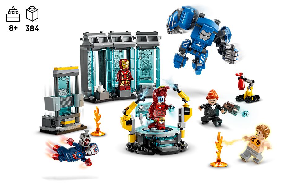 LEGO Marvel action at the Hall of Armor