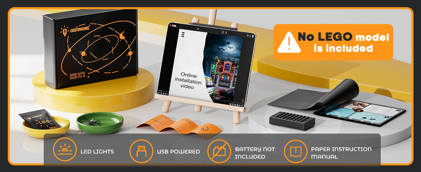 LIGHTAILING Light for Lego 76300 Arkham Asylum