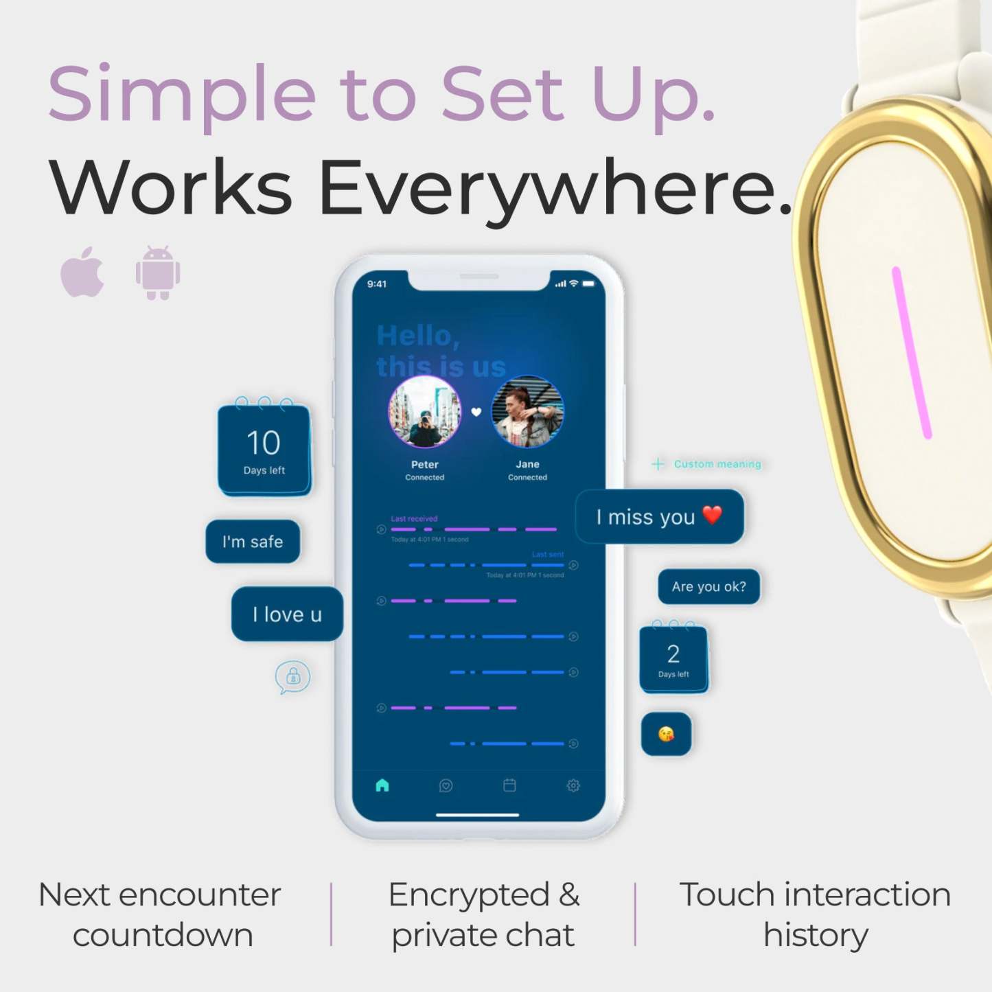 Bond Touch 4 • Long-Distance Bracelet