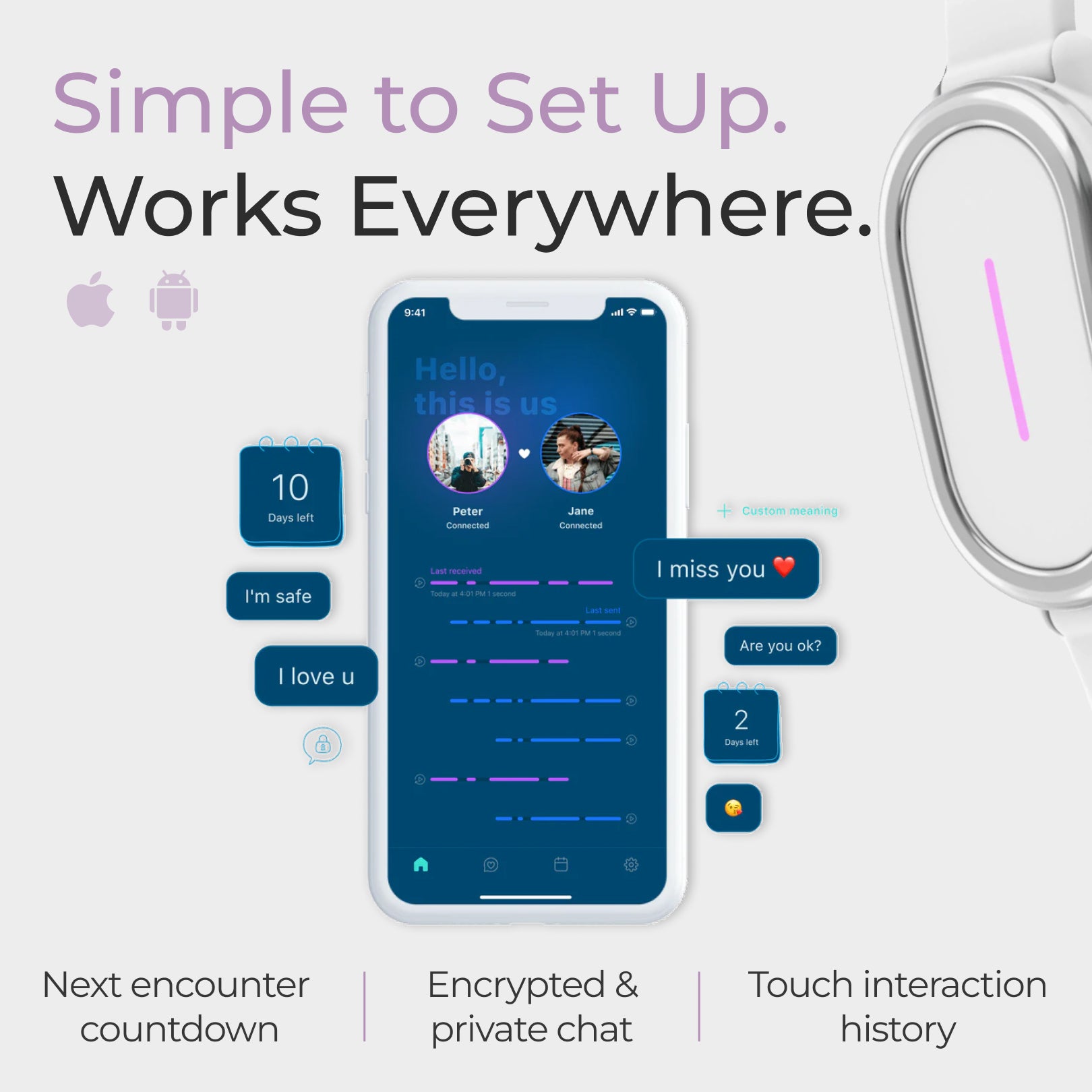 Bond Touch 4 • Long-Distance Bracelet