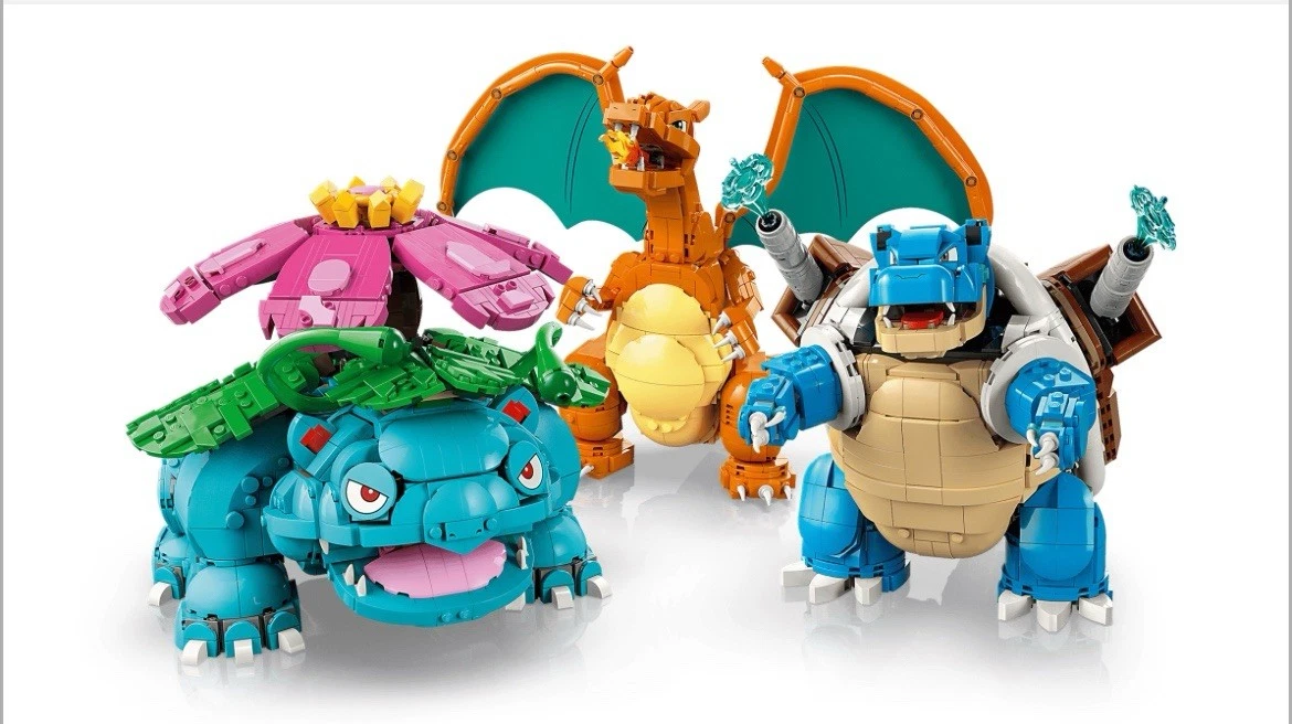 LEGO Pokemon Charizard Blastoise Venusaur Set PREORDER SHIPS 2/27