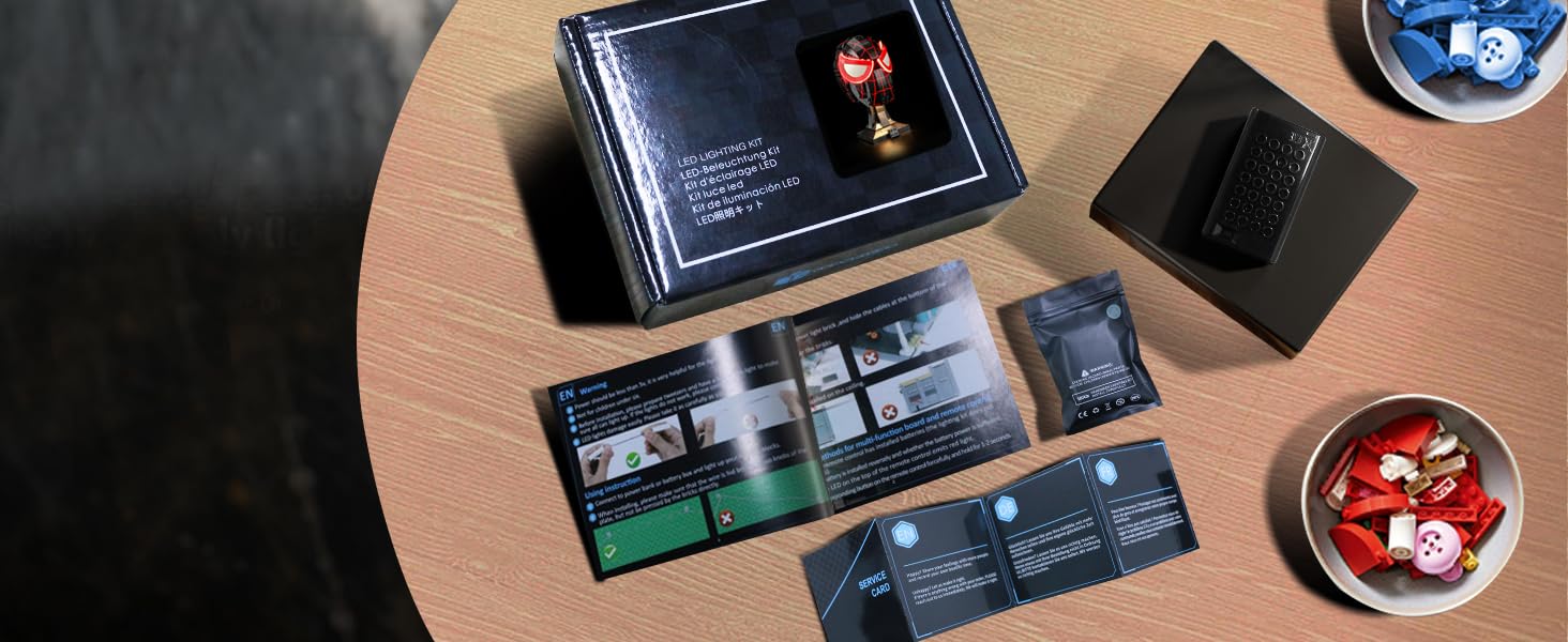 LED Light Kit for Lego 76329 Miles Morales' Mask