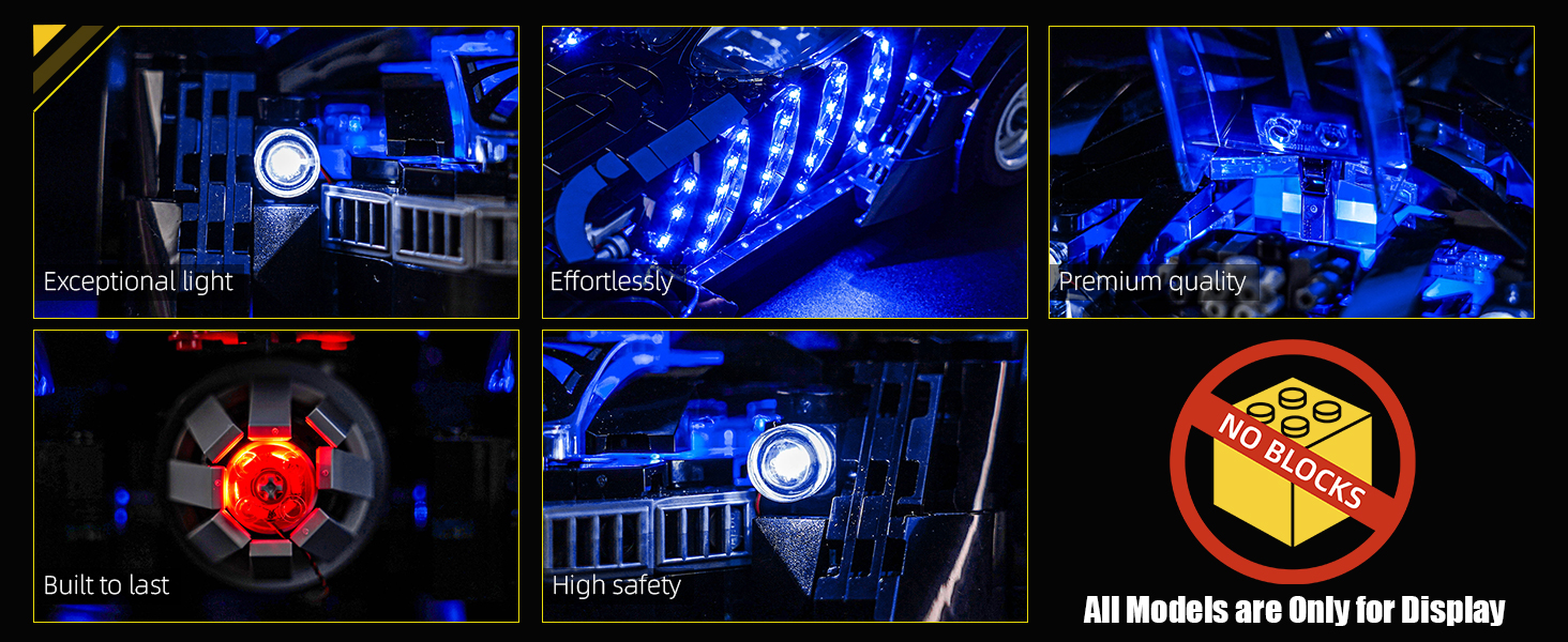 Lego Batmobile light