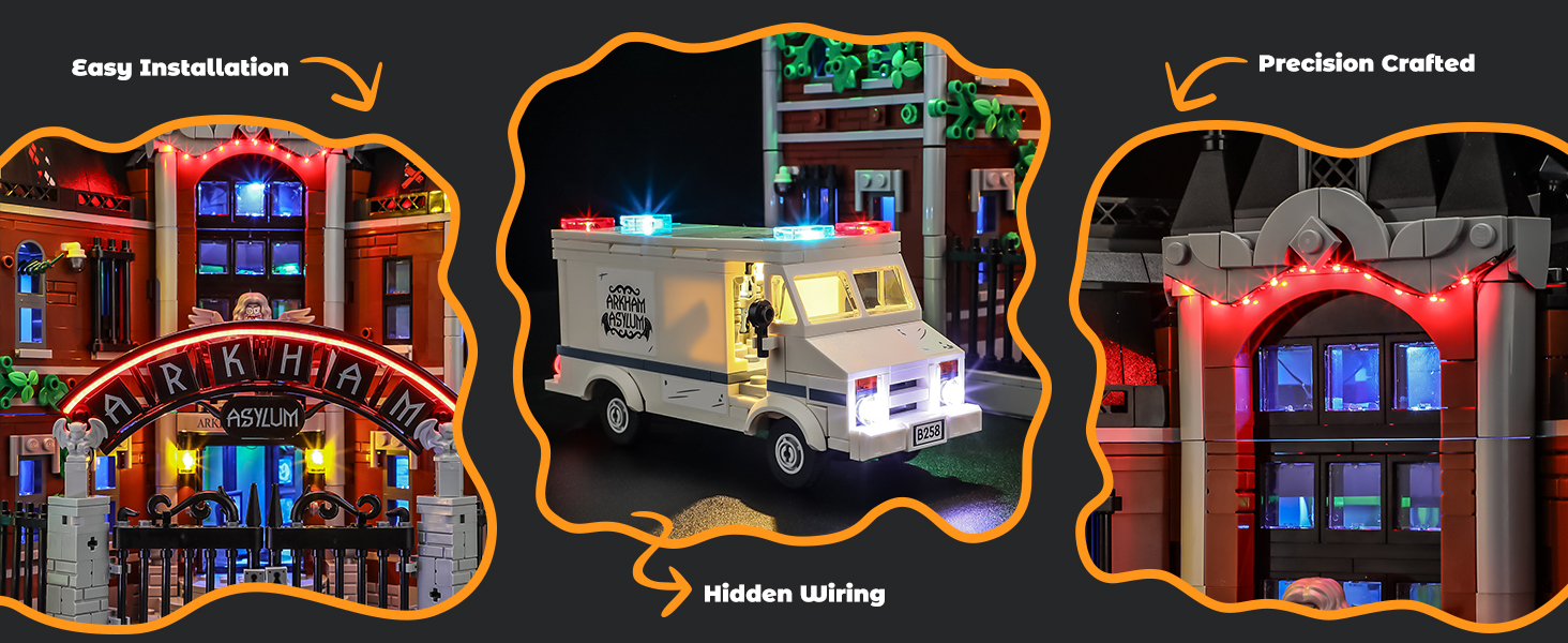 LIGHTAILING Light for Lego 76300 Arkham Asylum