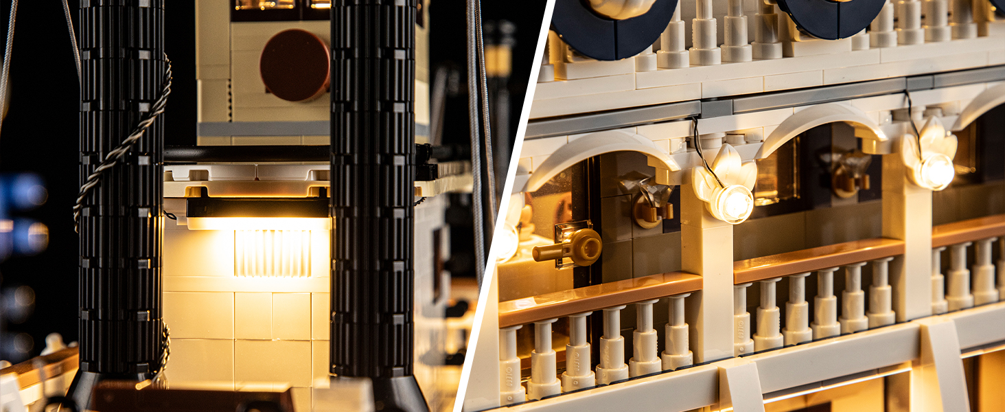 BRIKSMAX 2.0 Innovative Light Kits for Lego 21356 River Steamboat