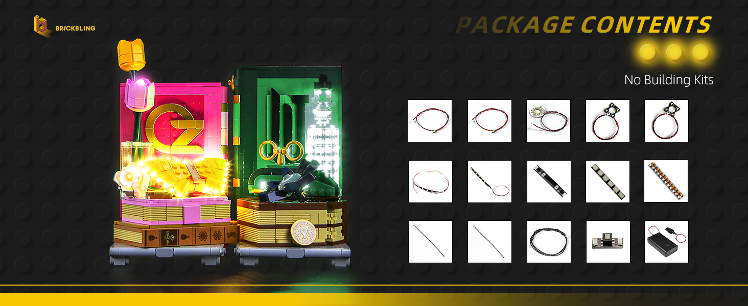 Lego Glinda &amp; Elphaba Bookends light