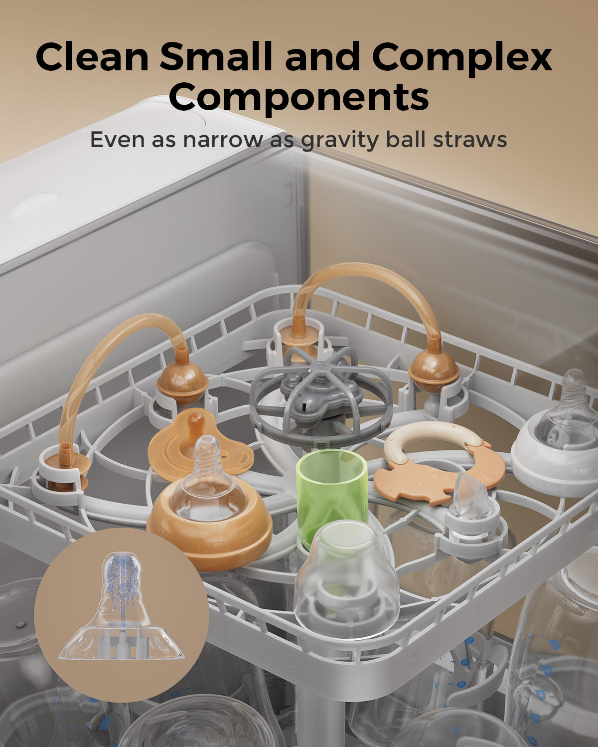 Momcozy DeepClean Baby Bottle Washer (D8)