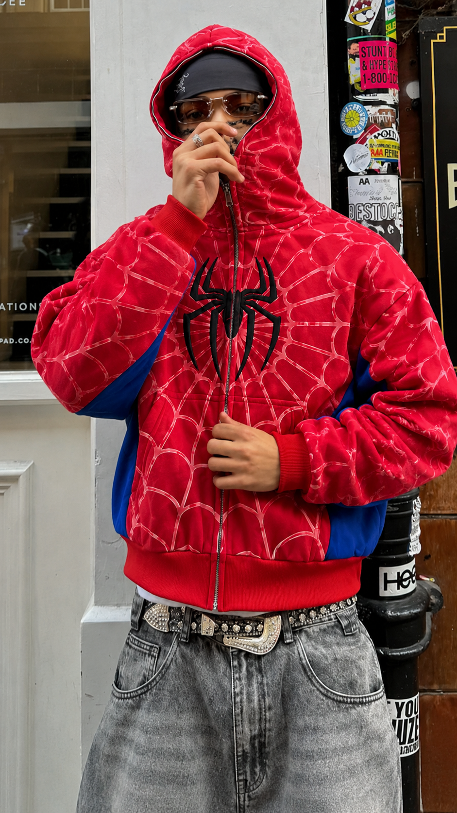 Classic Spider Print Hoodie