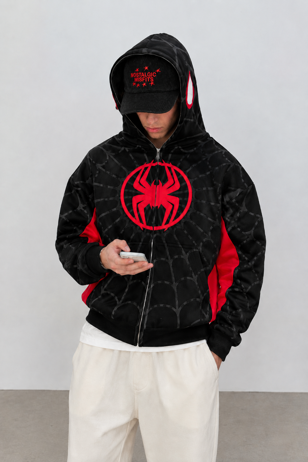 Classic Spider Print Hoodie