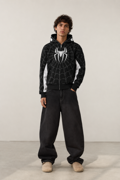 Classic Spider Print Hoodie