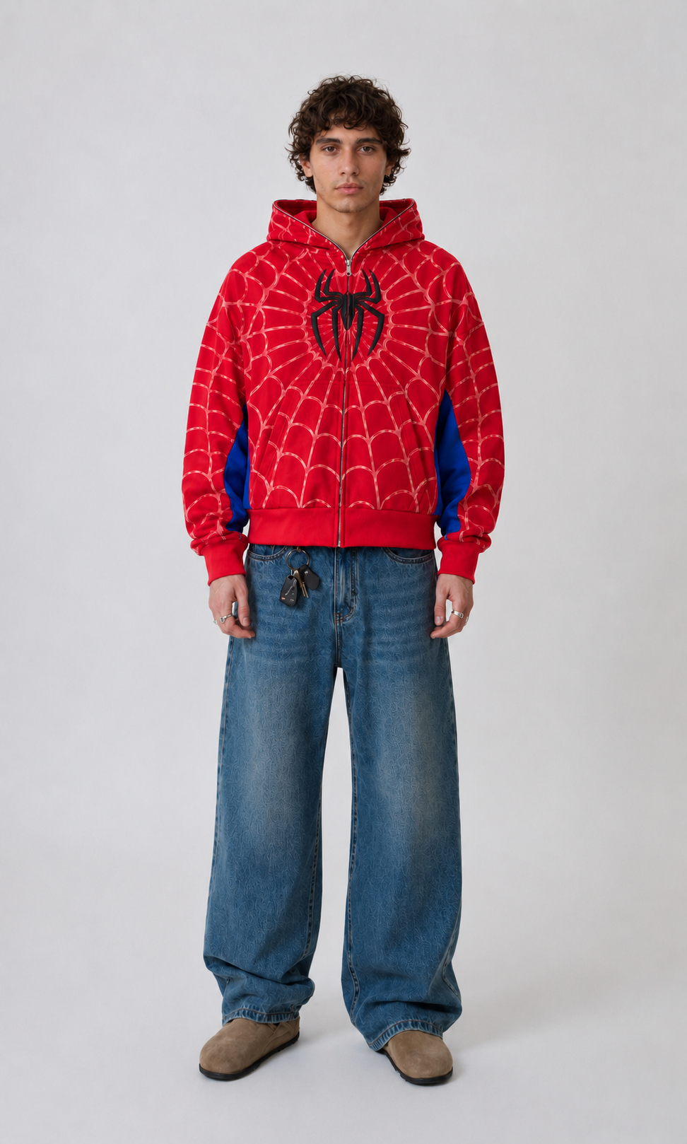 Classic Spider Print Hoodie