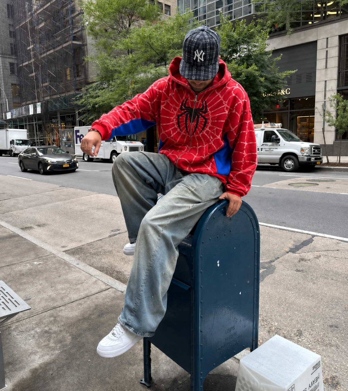 Classic Spider Print Hoodie
