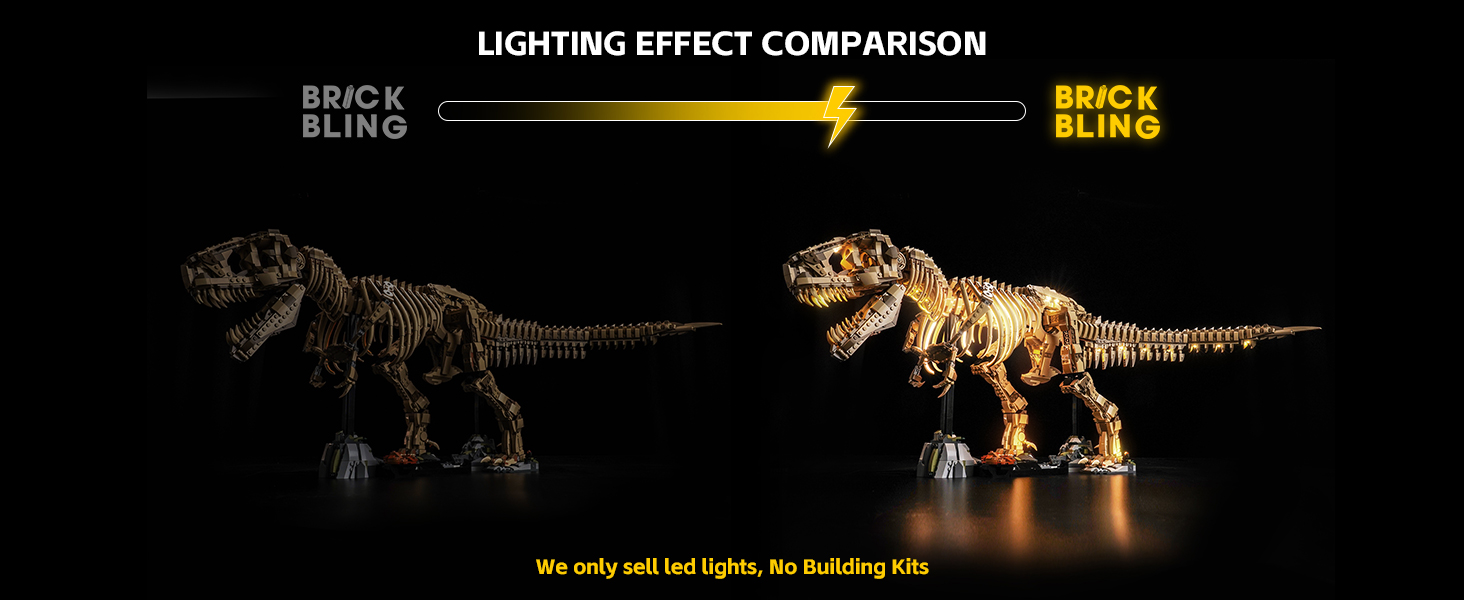 Lego Tyrannosaurus rex light