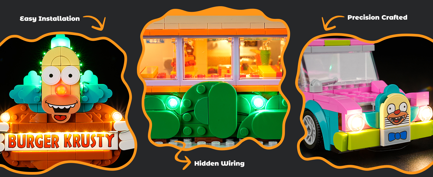 LIGHTAILING Light for Lego 10352 The Simpsons: Krusty-Burger