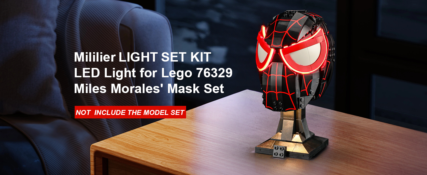 LED Light Kit for Lego 76329 Miles Morales' Mask