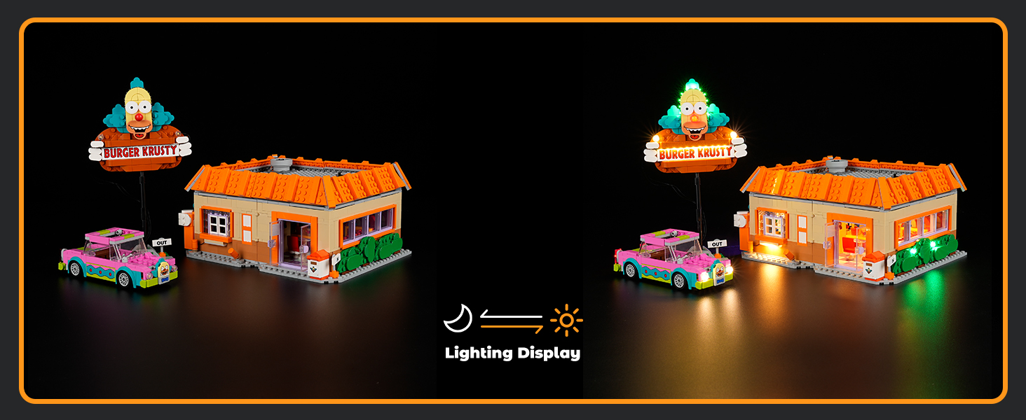 LIGHTAILING Light for Lego 10352 The Simpsons: Krusty-Burger