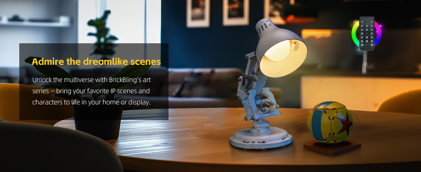 Lego Pixar Luxo Jr. light