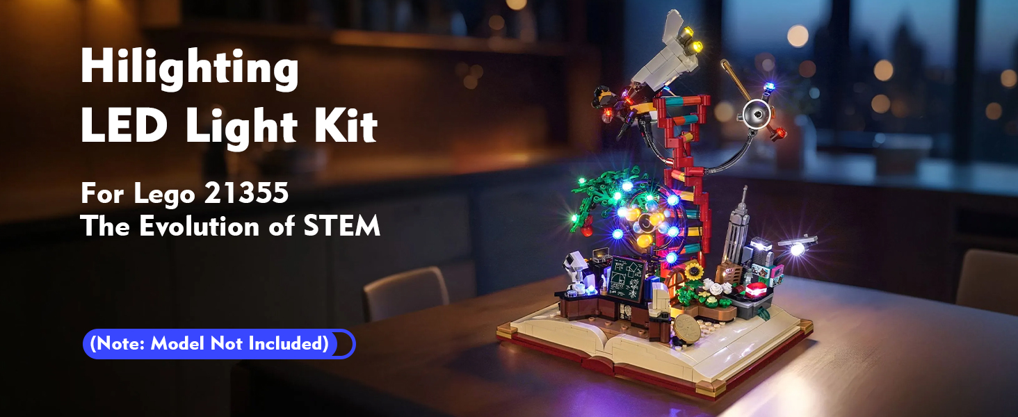 LED LIGHT KIT FOR LEGO 21355