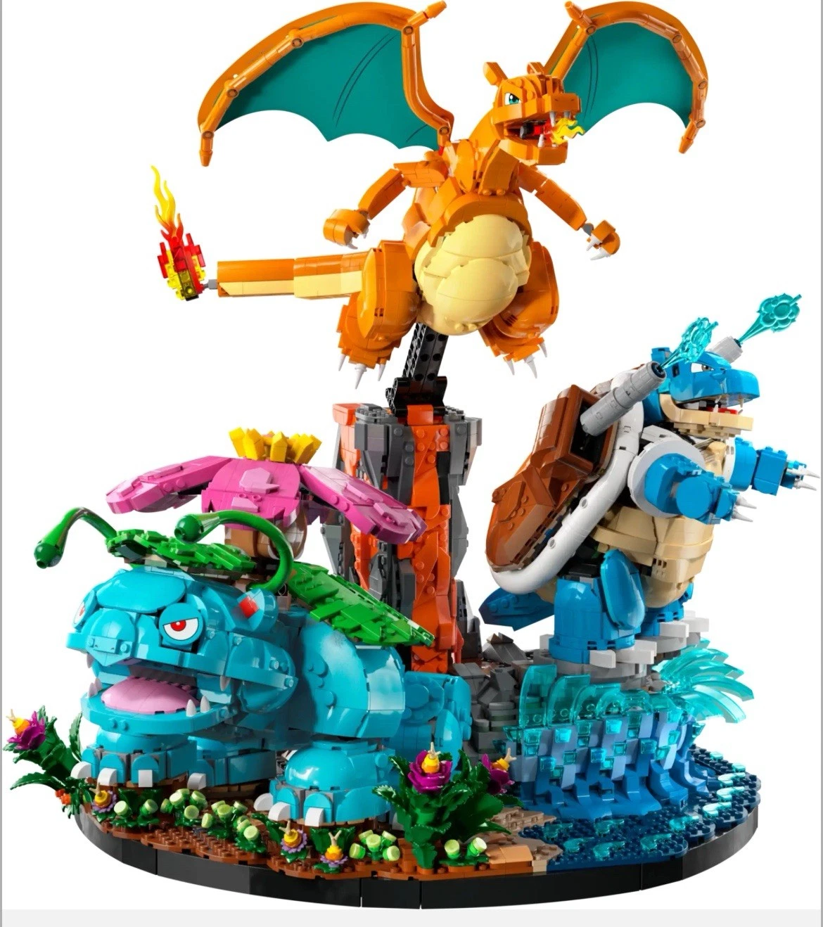 LEGO Pokemon Charizard Blastoise Venusaur Set PREORDER SHIPS 2/27