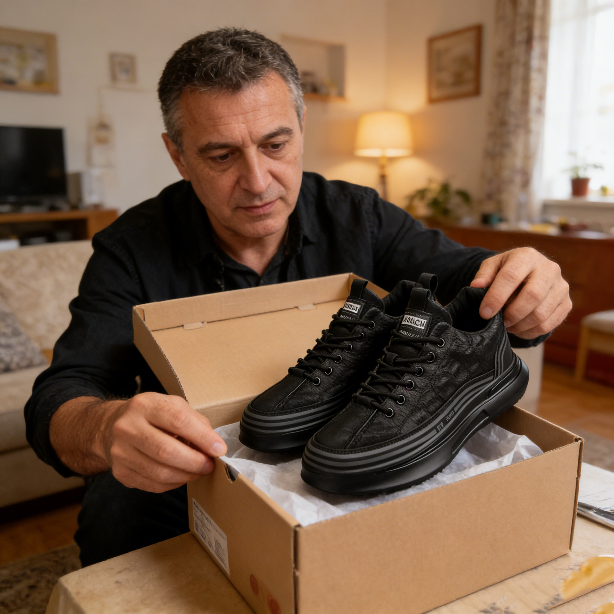 【🎁Offerta a tempo limitato】Scarpe ortopediche da uomo👞 Realizzate in pelle di vitello🐂 Impermeabili e antiscivolo✅ Supporto dell'arco plantare - camminata confortevole✅