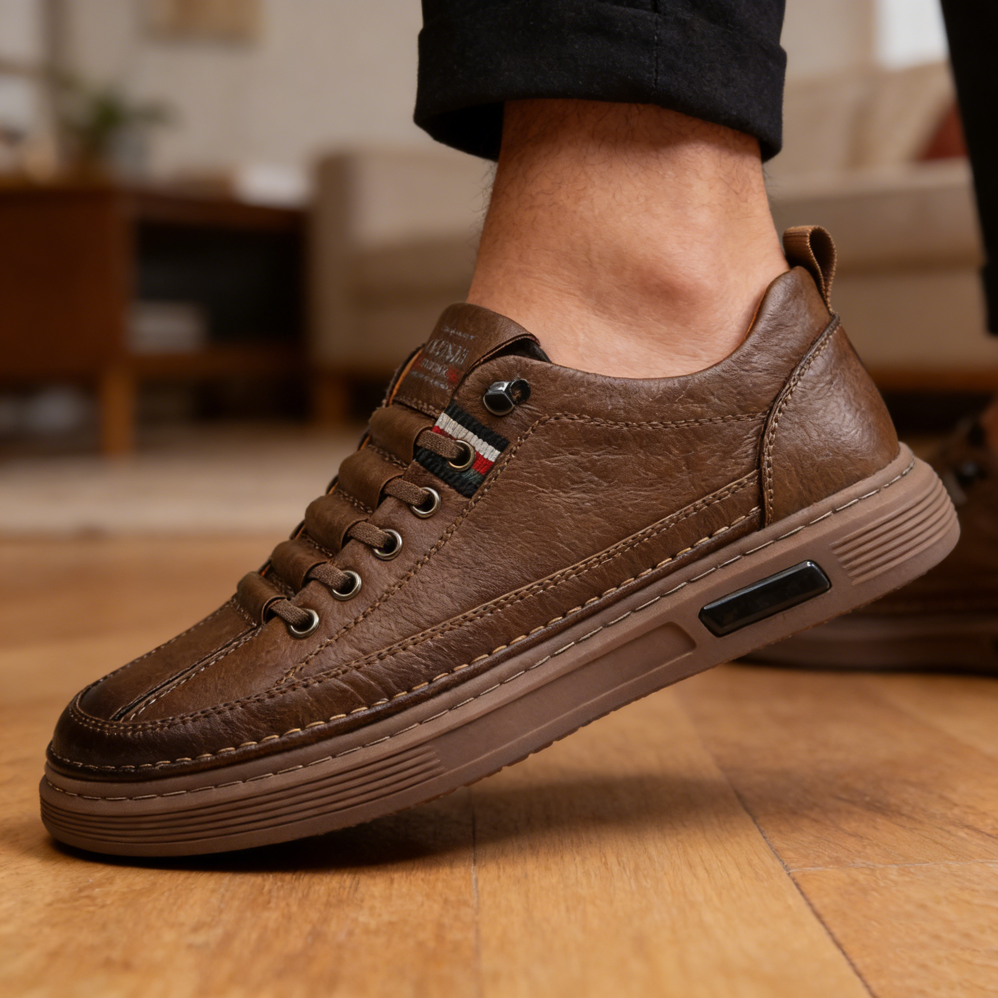 【🎁Offerta a tempo limitato】Scarpe ortopediche in pelle di vitello australiana👞Un must per gli uomini✅ Supporto dell'arco plantare - Camminata comoda tutto il giorno✅Adatte a tutte le occasioni✅