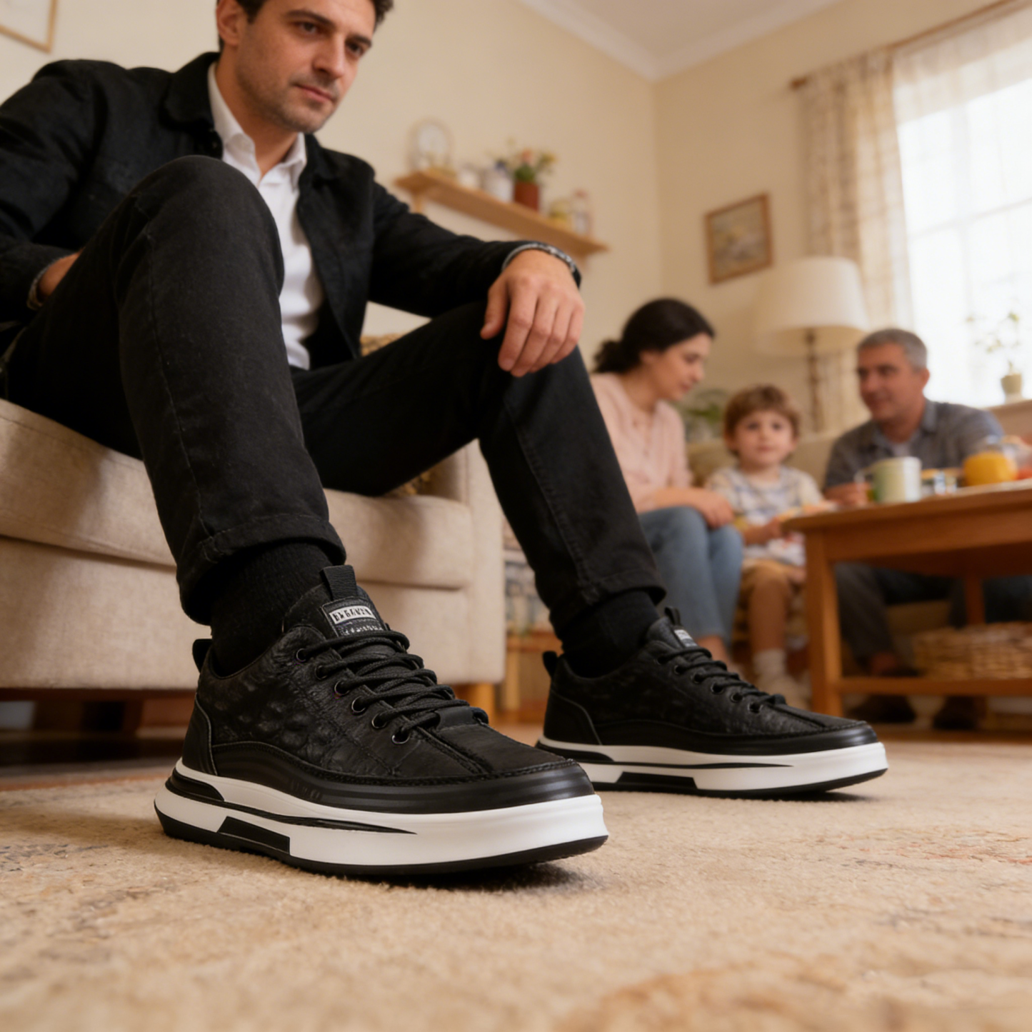 【🎁Offerta a tempo limitato】Scarpe ortopediche da uomo👞 Realizzate in pelle di vitello🐂 Impermeabili e antiscivolo✅ Supporto dell'arco plantare - camminata confortevole✅