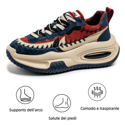 【🎁Offerta a tempo limitato】Scarpe casual ergonomiche 👞 Supporto dell'arco plantare - Allevia facilmente il dolore ai piedi - Camminata confortevole✅