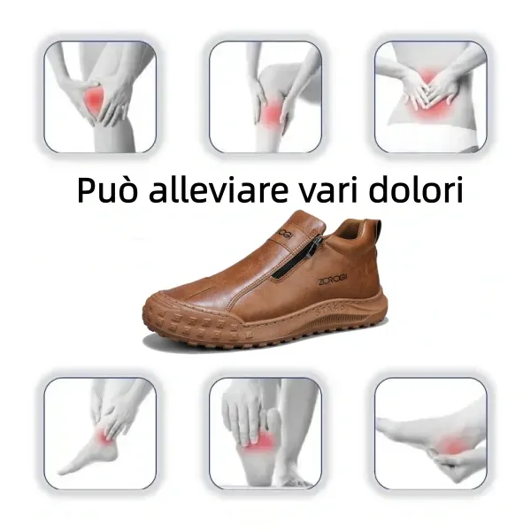 【🎁Offerta a tempo limitato】 Scarpe da uomo in pelle di vitello 🐂 Scarpe ortopediche recentemente migliorate: supporto dell'arco plantare - facili da indossare e togliere ✅ impermeabili e antiscivolo - adatte a tutte le condizioni atmosferiche✅
