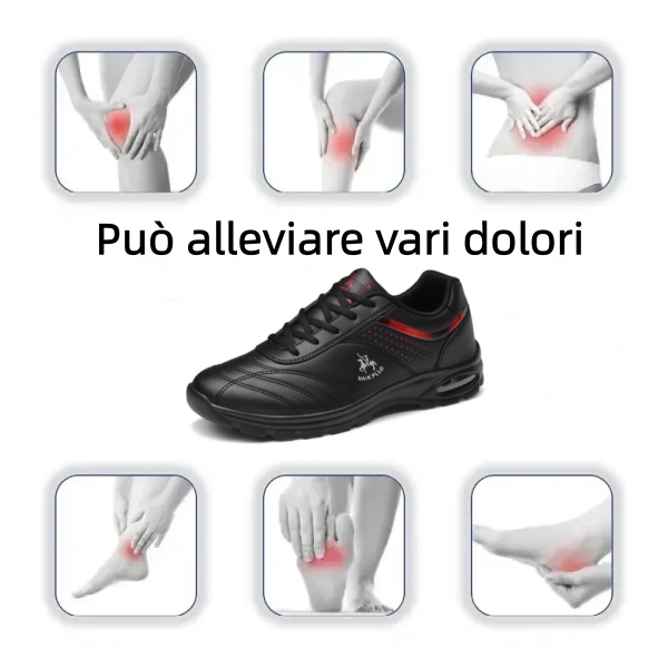 【🎁Offerta a tempo limitato】Scarpe da passeggio dal design ergonomico👞Cucite a mano - Impermeabili e antiscivolo✅Supporto dell'arco plantare per una camminata confortevole✅