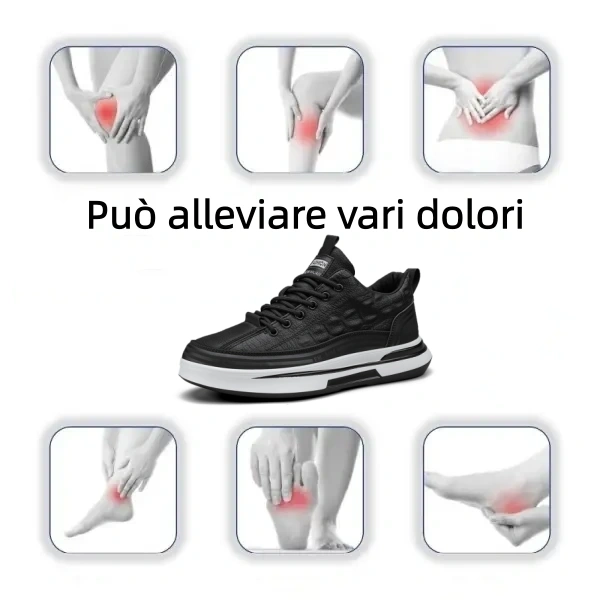 【🎁Offerta a tempo limitato】Scarpe ortopediche da uomo👞 Realizzate in pelle di vitello🐂 Impermeabili e antiscivolo✅ Supporto dell'arco plantare - camminata confortevole✅