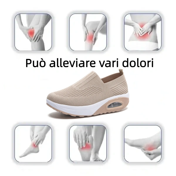【🎁Offerta a tempo limitato】Scarpe ortopediche da donna - Morbide e comode👞 Alleviano il dolore articolare✅ Tallone ammortizzato per una camminata confortevole✅ Antiscivolo✅