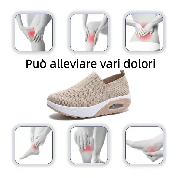 【🎁Offerta a tempo limitato】Scarpe ortopediche da donna - Morbide e comode👞 Alleviano il dolore articolare✅ Tallone ammortizzato per una camminata confortevole✅ Antiscivolo✅