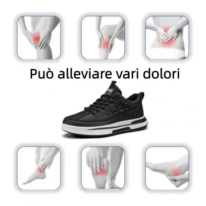 【🎁Offerta a tempo limitato】Scarpe ortopediche da uomo👞 Realizzate in pelle di vitello🐂 Impermeabili e antiscivolo✅ Supporto dell'arco plantare - camminata confortevole✅