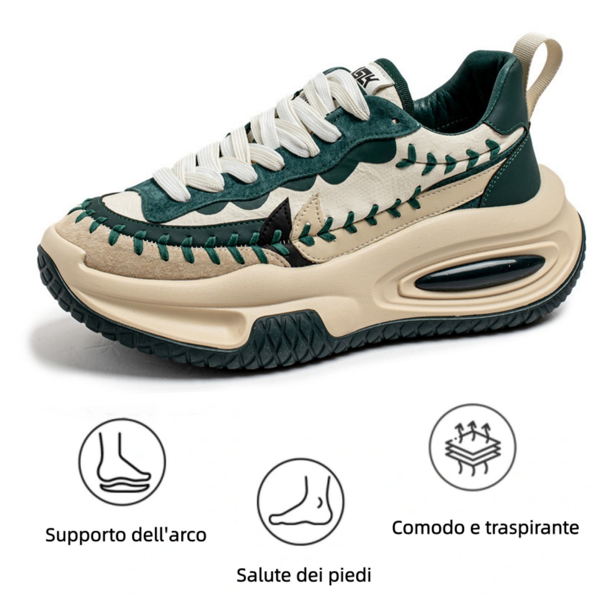 【🎁Offerta a tempo limitato】Scarpe casual ergonomiche 👞 Supporto dell'arco plantare - Allevia facilmente il dolore ai piedi - Camminata confortevole✅