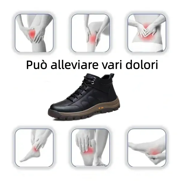 🎁Realizzato in pelle di vitello australiana🐂Supporto dell'arco plantare: allevia il dolore al piede✅Impermeabile e antiscivolo: comodo da indossare✅Adatto a tutte le condizioni atmosferiche