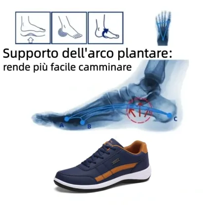 【🎁Offerta a tempo limitato】Scarpe ortopediche di lusso, morbide e comode👞 Realizzate in pelle scamosciata italiana (offrono supporto all'arco plantare e alleviano il dolore al piede)✅