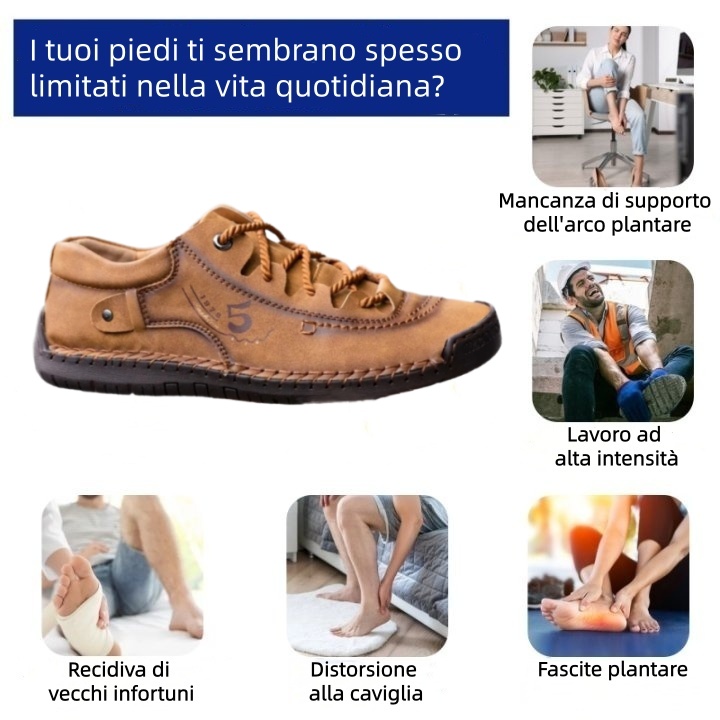 Scarpe ortopediche mediche Linokyr®: progettate ergonomicamente per alleviare il dolore alla schiena, ai piedi e alle articolazioni.