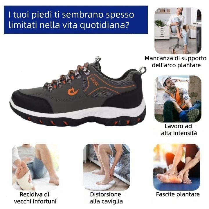 Scarpe ortopediche Linokyr® – Progettate ergonomicamente per alleviare il dolore alla schiena, ai piedi e alle articolazioni – Unisex