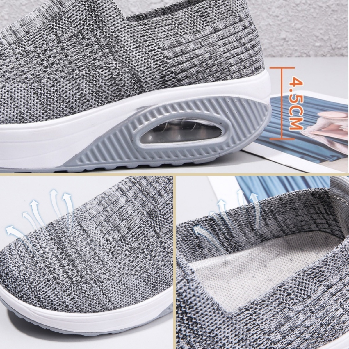 【🎁Offerta a tempo limitato】Scarpe ortopediche da donna - Morbide e comode👞 Alleviano il dolore articolare✅ Tallone ammortizzato per una camminata confortevole✅ Antiscivolo✅