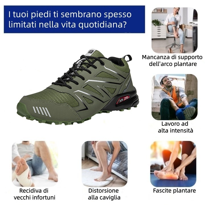 Scarpe ortopediche dal design ergonomico per dolori alla schiena, alle articolazioni e ai piedi: adatte a tutti gli uomini