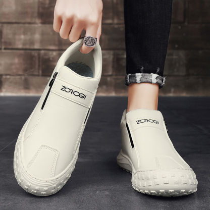 【🎁Offerta a tempo limitato】 Scarpe da uomo in pelle di vitello 🐂 Scarpe ortopediche recentemente migliorate: supporto dell'arco plantare - facili da indossare e togliere ✅ impermeabili e antiscivolo - adatte a tutte le condizioni atmosferiche✅